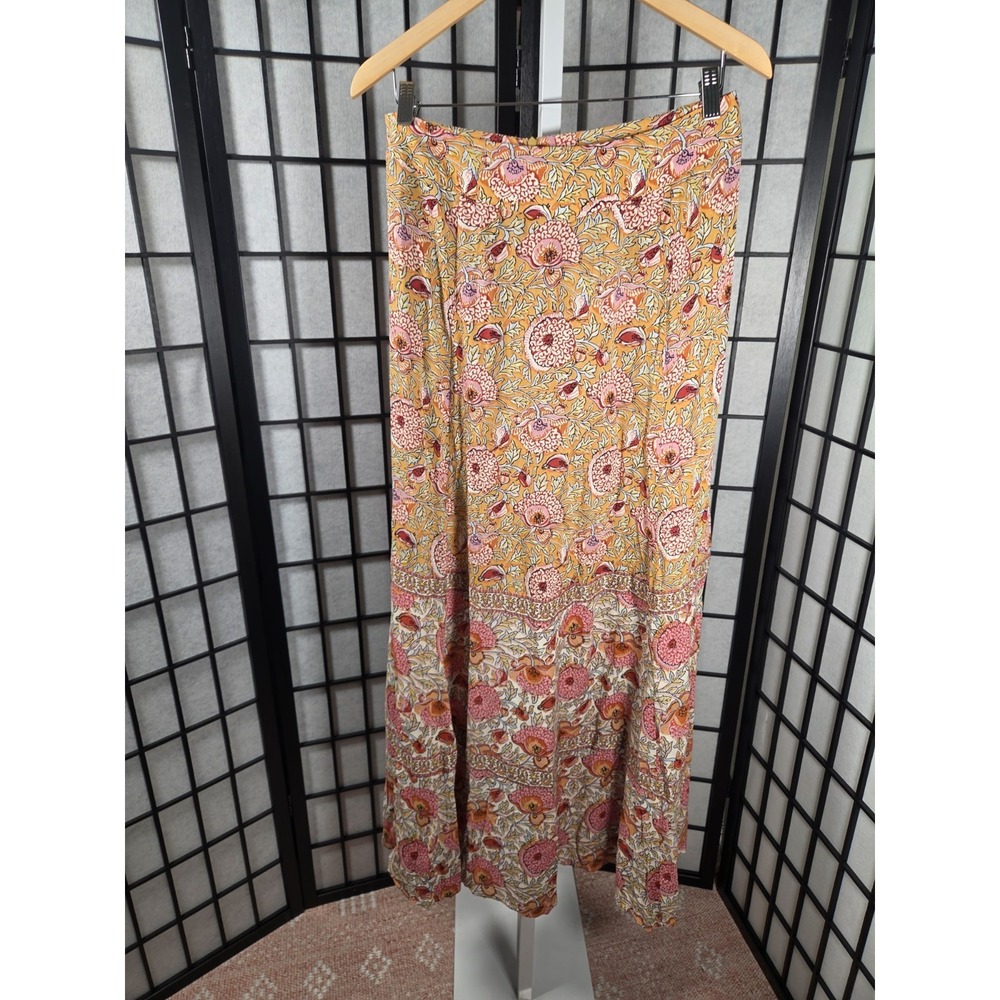 Ba&sh Vanessa Skirt Ocre Size 8 Boho Western Hippie Romance ($285) - Picture 4 of 10